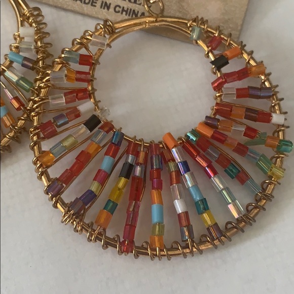 Beaded hoops - Picture 4 of 4